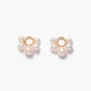 Chan Luu Soleil Stud Earrings White Pearl