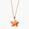 Chan Luu Starfish Pendant Necklace Orange