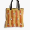Chan Luu Striped Market Tote Bag Orange