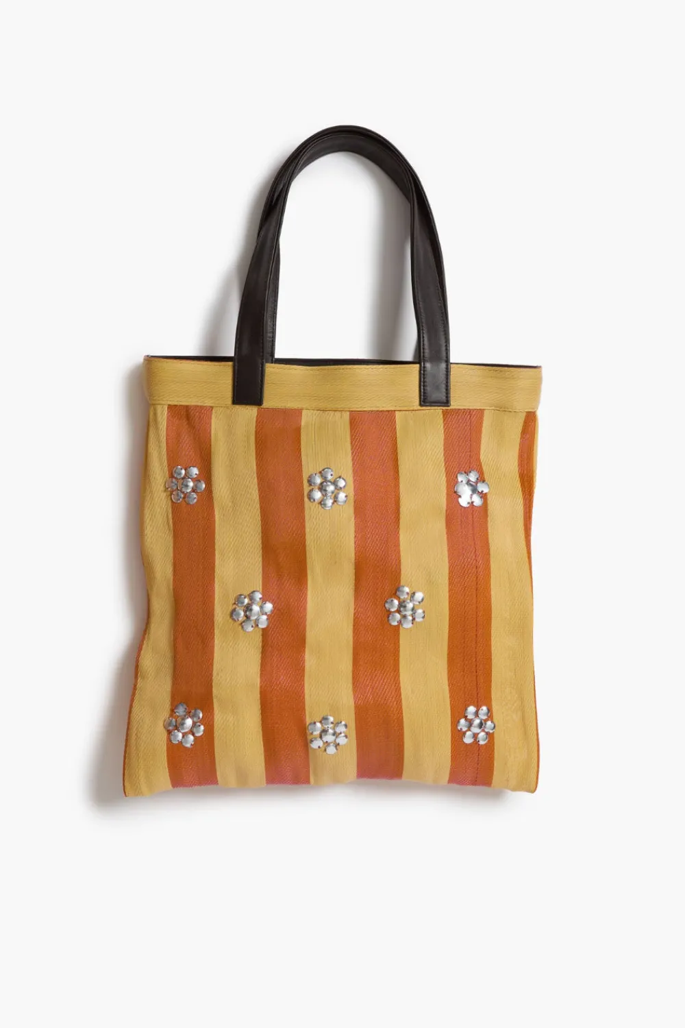 Chan Luu Striped Market Tote Bag Orange