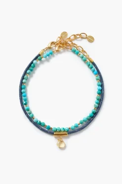 Chan Luu Surf Anklet Set Turquoise