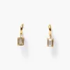 Chan Luu Tabby Hoop Earrings Labradorite