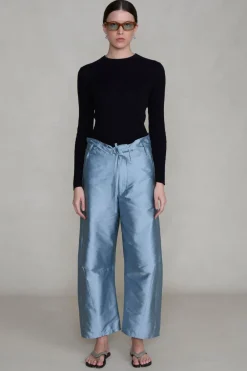 Chan Luu Techno Taffeta Barre Pant Bath Bue