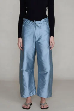 Chan Luu Techno Taffeta Barre Pant Bath Bue