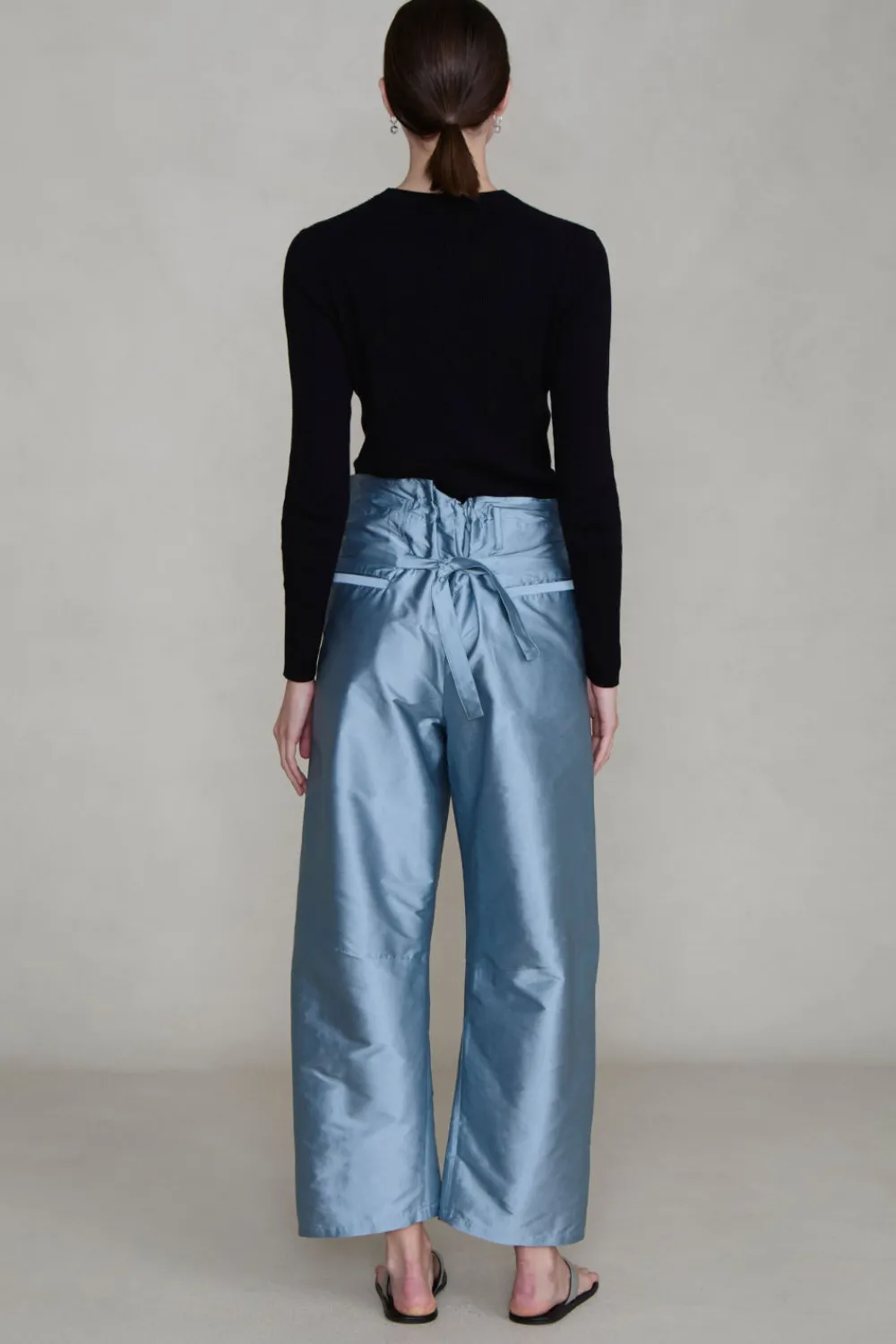 Chan Luu Techno Taffeta Barre Pant Bath Bue