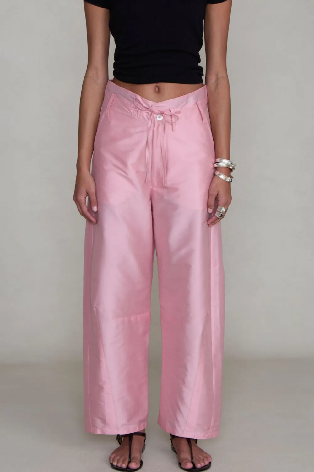 Chan Luu Techno Taffeta Barre Pant Roe