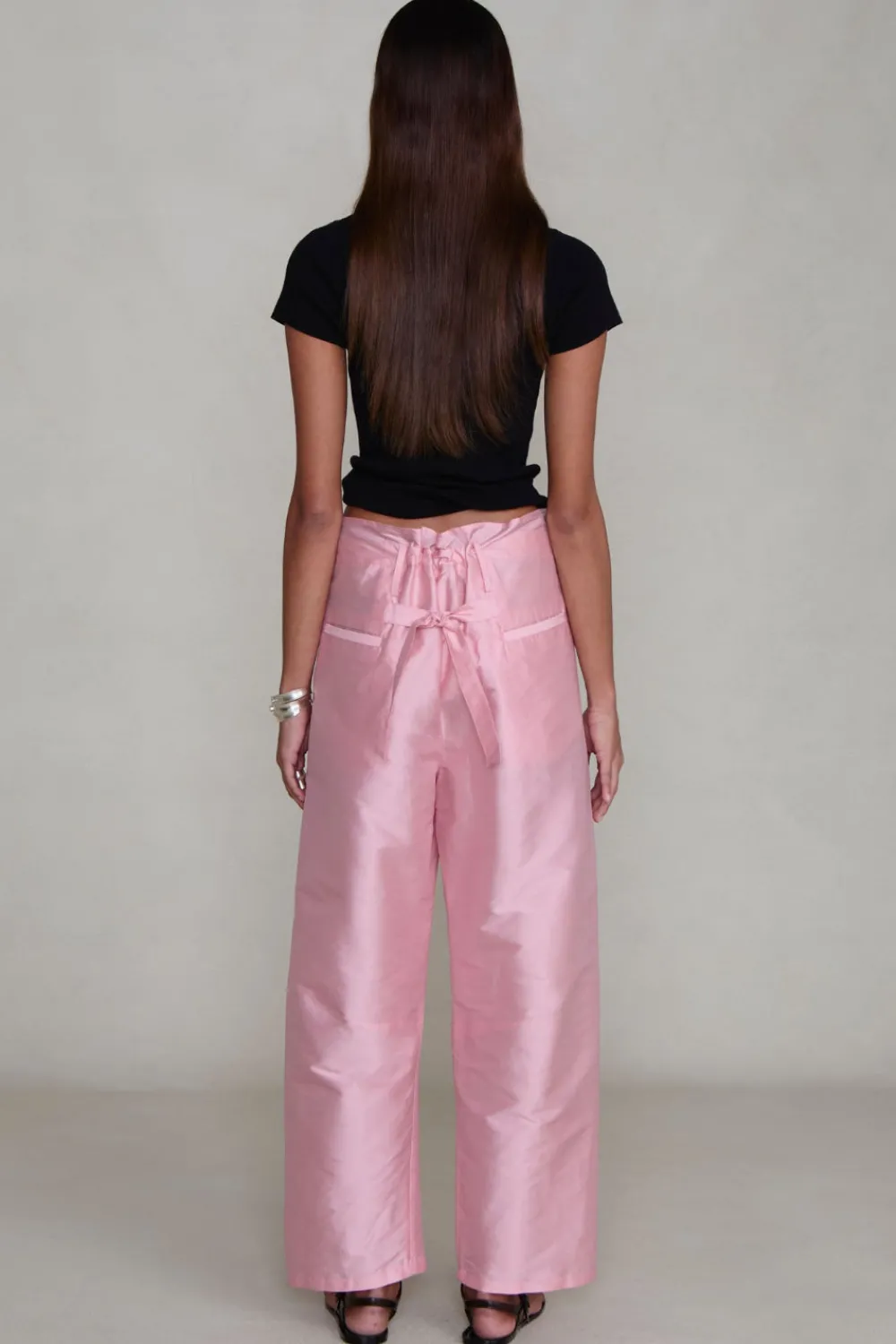 Chan Luu Techno Taffeta Barre Pant Roe