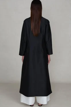 Chan Luu Techno Taffeta Coare Coat Back