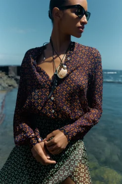 Chan Luu Tethered Button Up hirt Pu