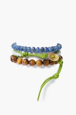 Chan Luu Trinity Bracelet Set Tiger's Eye