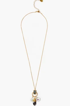 Chan Luu Trio Charm Necklace Multi