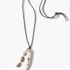 Chan Luu Tusk Charm Necklace Abalone