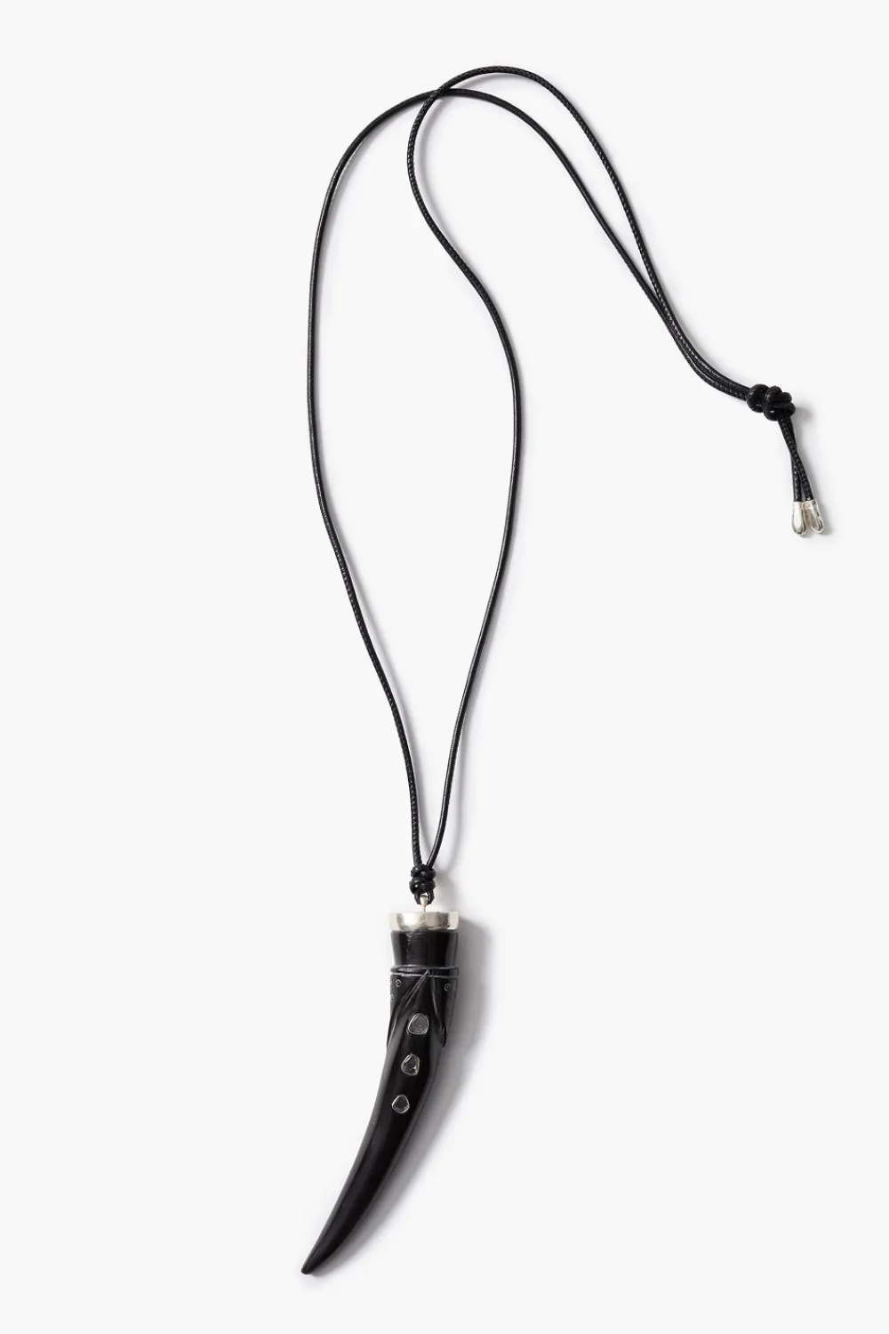 Chan Luu Tusk Charm Necklace Black