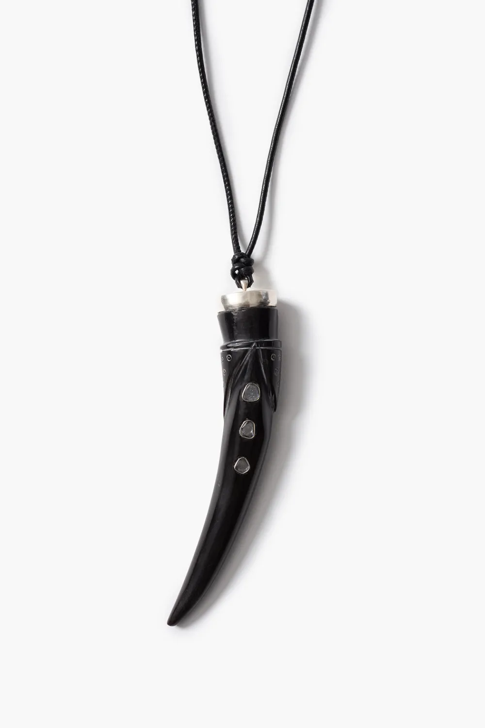 Chan Luu Tusk Charm Necklace Black