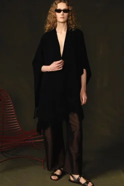 Chan Luu Woo Cahere Knit Cape Back